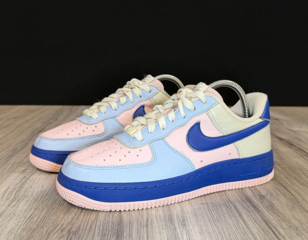 Nike Air Force 1 Low By You Pastel Pink Blue Cream DV3907-900 Womens 5.5